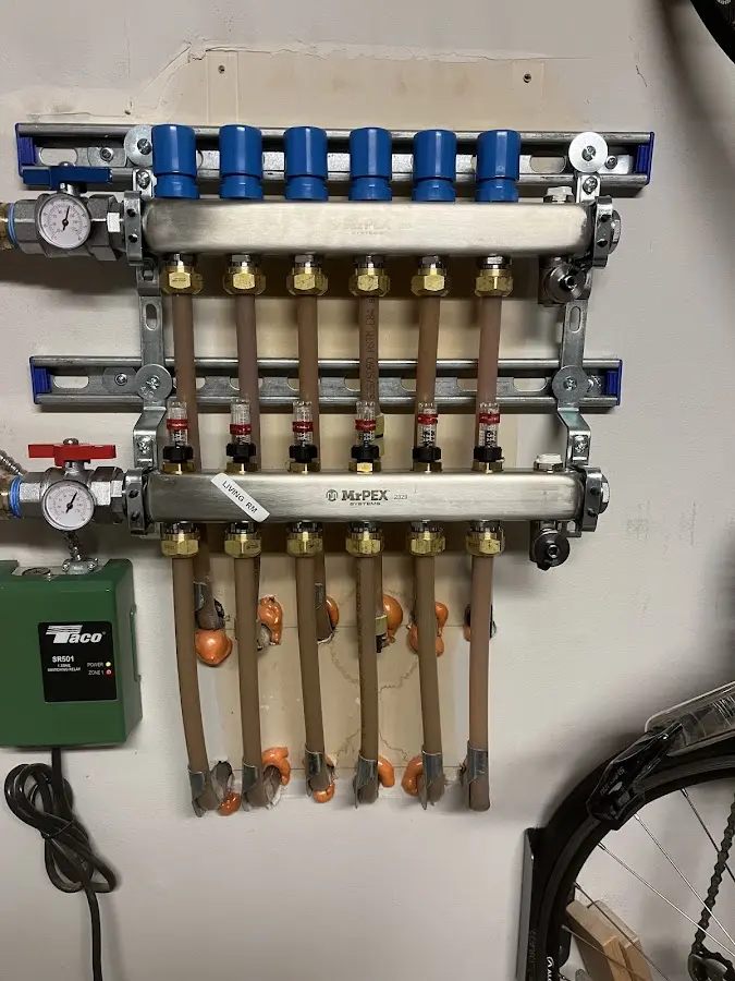 Plumber performing Gas Leak Detection at a residential property in Palmyra